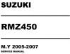 Thumbnail 2007 Suzuki RMZ450 Service Repair Manual Download Thumbnail 2007 Suzuki RMZ450 Service Repair Manual Download