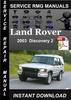 Thumbnail 2003 Land Rover Discovery 2 Service Manual Download