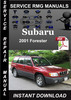 Thumbnail 2001 Subaru Forester Service Repair Manual Download