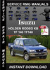 Thumbnail Isuzu HOLDEN RODEO KB TF 140 TF140 Service Repair Manual Dow