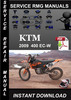 Thumbnail 2009 KTM 400 EC-W Service Repair Manual Download