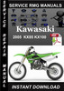Thumbnail 2005 Kawasaki KX85 KX100 Service Repair Manual Download Thumbnail 2005 Kawasaki KX85 KX100 Service Repair Manual Download