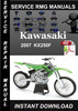Thumbnail 2007 Kawasaki KX250F Service Repair Manual Download