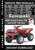 Thumbnail 2009 Kawasaki Brute Force 750 4x4i KVF 750 4x4 Service Repai