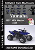 Thumbnail 1997 Yamaha YFM Warrior 350X Service Repair Manual Download Thumbnail 1997 Yamaha YFM Warrior 350X Service Repair Manual Download