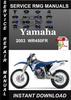 Thumbnail 2003 Yamaha WR450FR Service Repair Manual Download Thumbnail 2003 Yamaha WR450FR Service Repair Manual Download