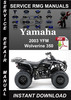 Thumbnail 2003 Yamaha YFM Wolverine 350 Service Repair Manual Download Thumbnail 2003 Yamaha YFM Wolverine 350 Service Repair Manual Download