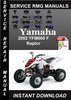 Thumbnail 2002 Yamaha YFM660 F Raptor Service Repair Manual Download Thumbnail 2002 Yamaha YFM660 F Raptor Service Repair Manual Download