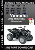 Thumbnail 2002 Yamaha YFM350EX Wolverine Service Repair Manual Downloa Thumbnail 2002 Yamaha YFM350EX Wolverine Service Repair Manual Downloa