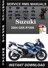 Thumbnail 2004 Suzuki GSX-R1000 Service Repair Manual Download