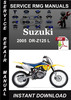 Thumbnail 2005 Suzuki DR-Z125 L Service Repair Manual Download