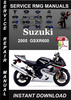 Thumbnail 2005 Suzuki GSXR600 Service Repair Manual Download