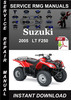 Thumbnail 2005 Suzuki LT F250 Service Repair Manual Download Thumbnail 2005 Suzuki LT F250 Service Repair Manual Download