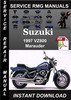 Thumbnail 1997 Suzuki VZ800 Marauder Service Repair Manual Download Thumbnail 1997 Suzuki VZ800 Marauder Service Repair Manual Download
