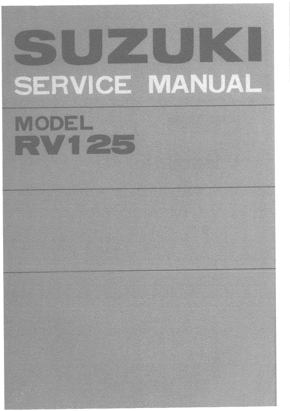 Product picture 1979 Suzuki RV125 Service Repair Manual Download