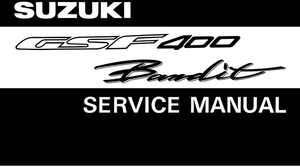 Product picture 1996 Suzuki GSF400 Bandit Service Repair Manual Download