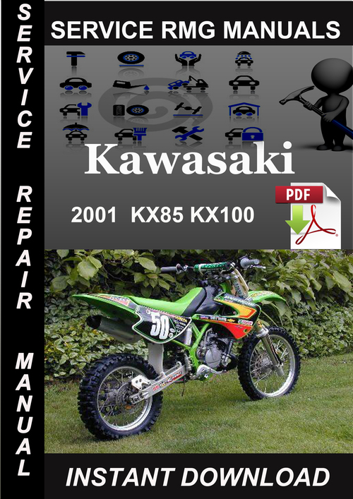 Product picture 2001 Kawasaki KX85 KX100 Service Repair Manual Download