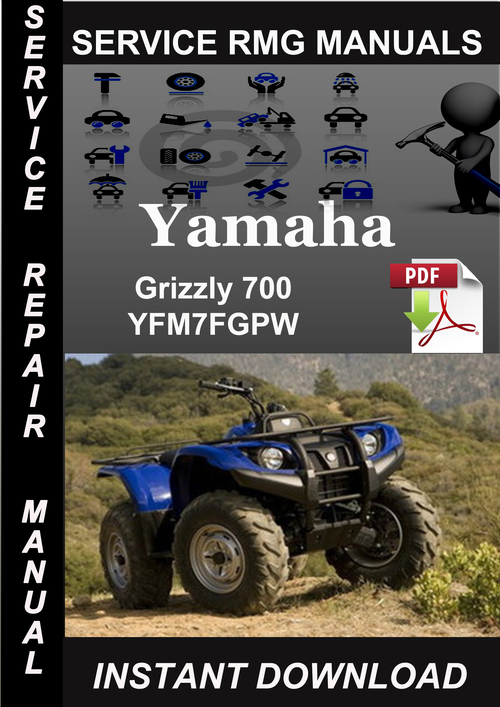 Product picture Yamaha Grizzly 700 YFM7FGPW Service Repair Manual Download