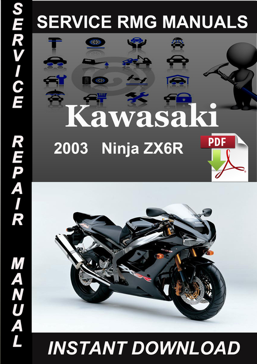 Product picture 2003 Kawasaki Ninja ZX6R Service Repair Manual Download