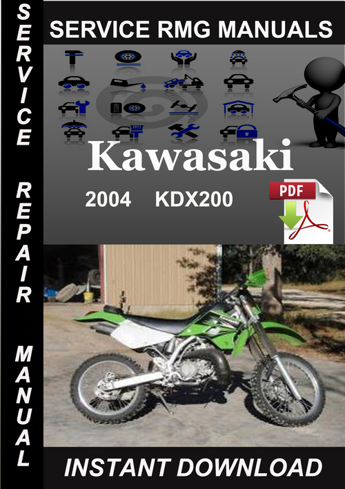 Product picture 2004 Kawasaki KDX200 Service Repair Manual Download