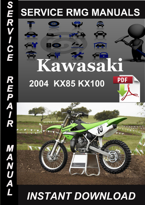 Product picture 2004 Kawasaki KX85 KX100 Service Repair Manual Download