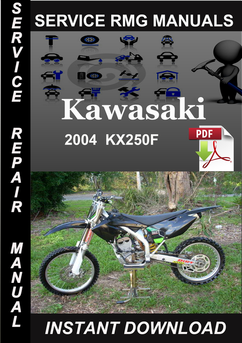 Product picture 2004 Kawasaki KX250F Service Repair Manual Download