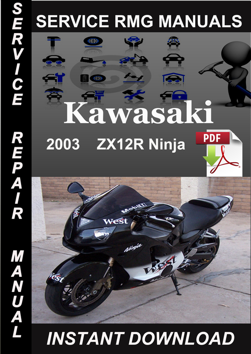 Product picture 2003 Kawasaki ZX12R Ninja Service Repair Manual Download