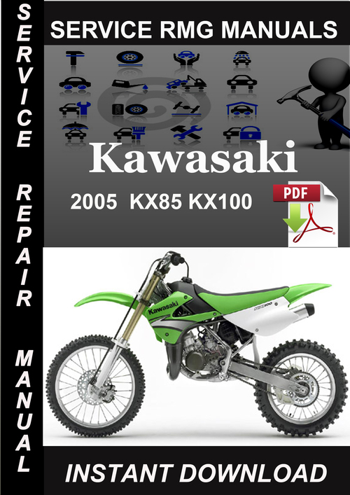 Product picture 2005 Kawasaki KX85 KX100 Service Repair Manual Download