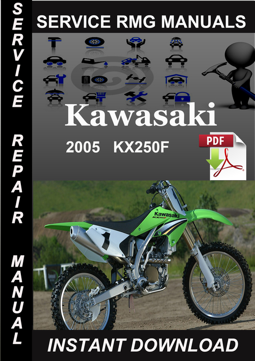 Product picture 2005 Kawasaki KX250F Service Repair Manual Download