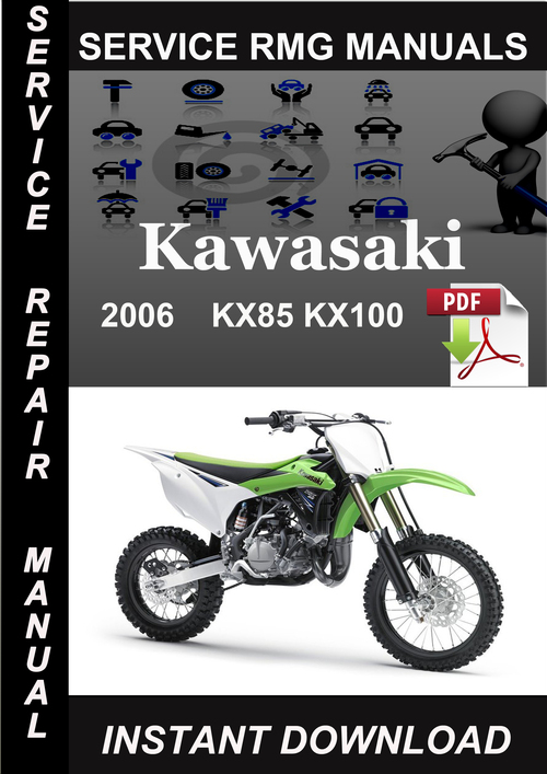 Product picture 2006 Kawasaki KX85 KX100 Service Repair Manual Download