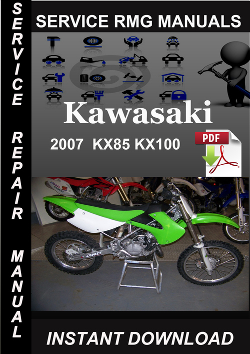 Product picture 2007 Kawasaki KX85 KX100 Service Repair Manual Download