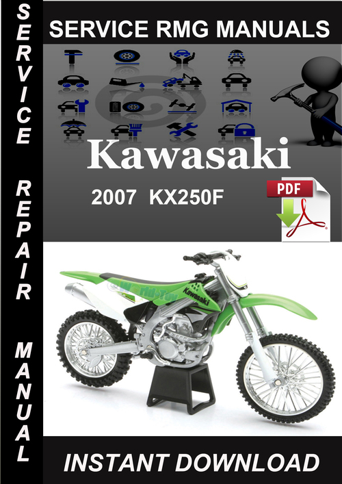 Product picture 2007 Kawasaki KX250F Service Repair Manual Download