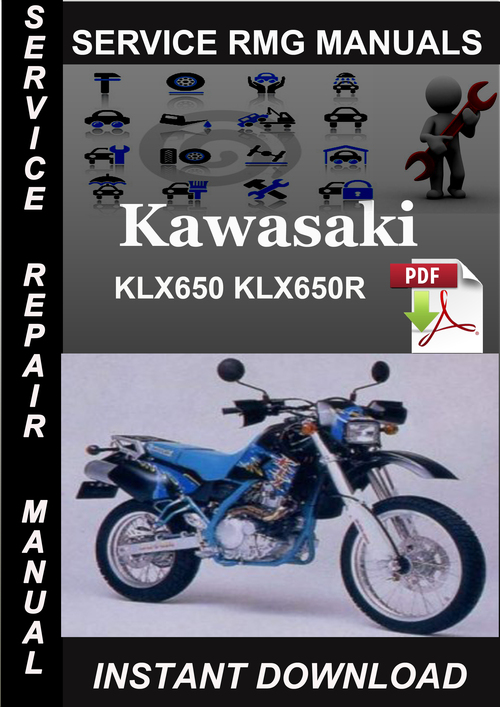 Product picture Kawasaki KLX650 KLX650R Service Repair Manual Download