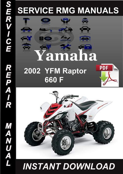 Product picture 2002 Yamaha YFM Raptor 660 F Service Repair Manual Download