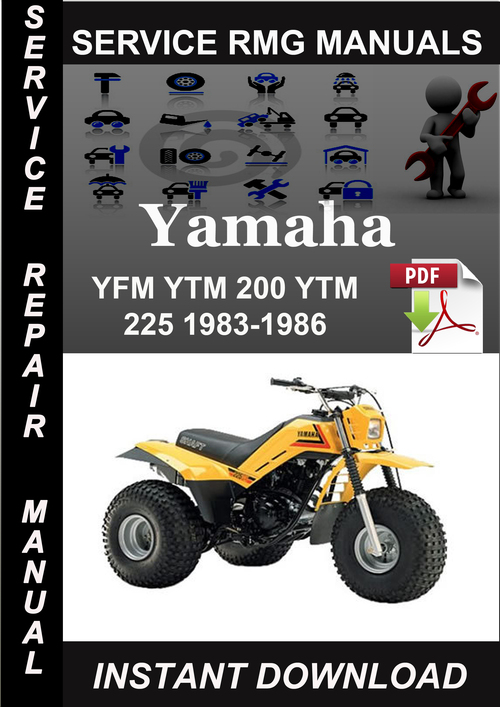 Product picture Yamaha YFM YTM 200 YTM 225 1983-1986 Service Repair Manual D