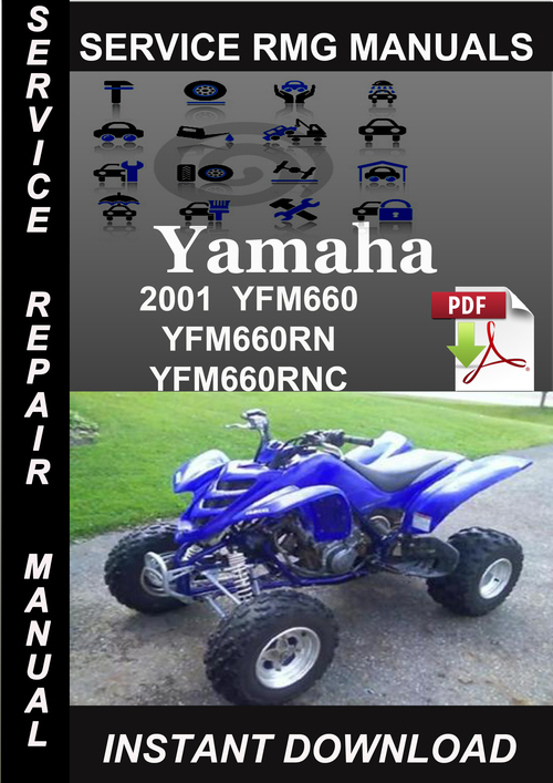 Product picture 2001 Yamaha YFM660 YFM660RN YFM660RNC Service Repair Manual 