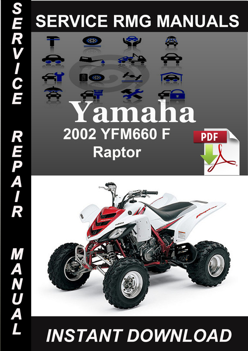 Product picture 2002 Yamaha YFM660 F Raptor Service Repair Manual Download