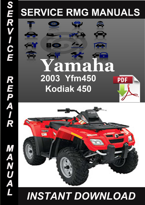 Product picture 2003 Yamaha Yfm450 Kodiak 450 Service Repair Manual Download