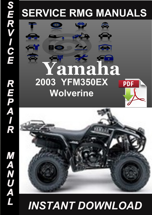 Product picture 2003 Yamaha YFM350EX Wolverine Service Repair Manual Downloa