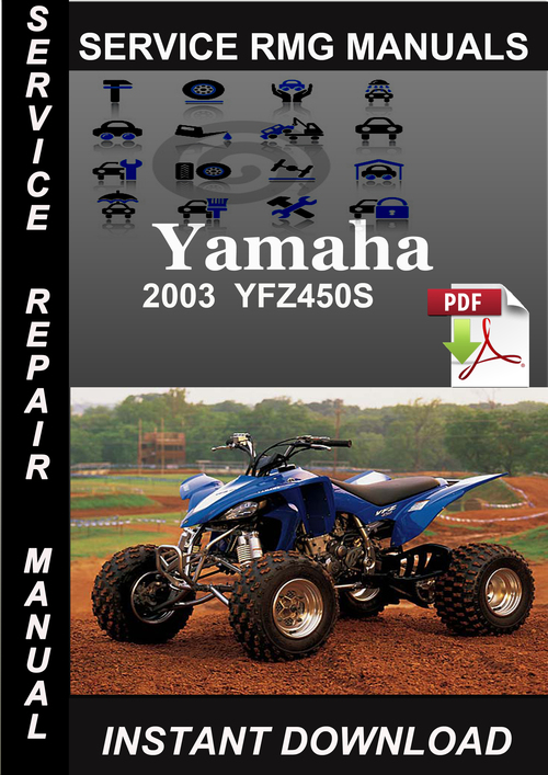 Product picture 2003 Yamaha YFZ450S Service Repair Manual Download