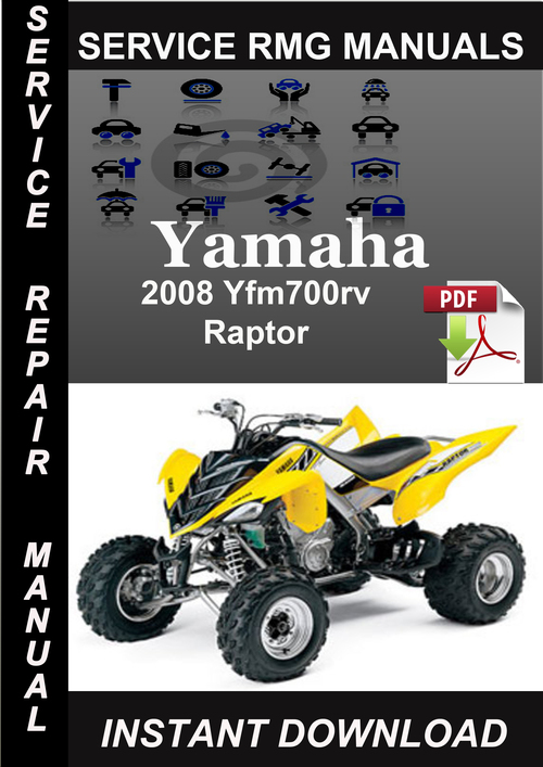 Product picture 2008 Yamaha Yfm700rv Raptor Service Repair Manual is a highl