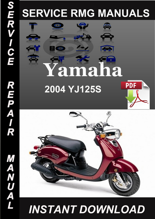 Product picture 2004 Yamaha YJ125S Service Repair Manual Download