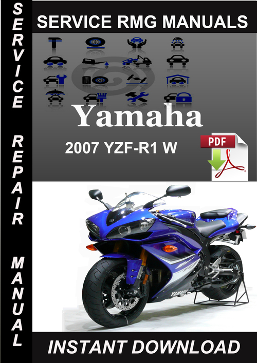 Product picture 2007 Yamaha YZF R1 W Service Repair Manual Download