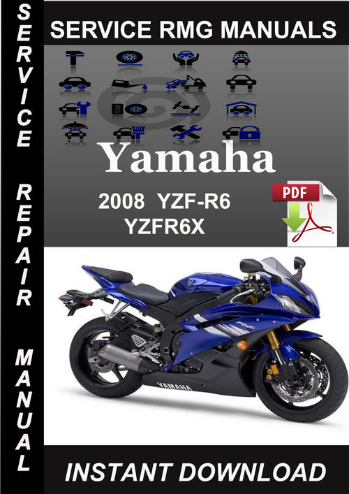 Product picture 2008 Yamaha YZF-R6 YZFR6X Service Repair Manual Download